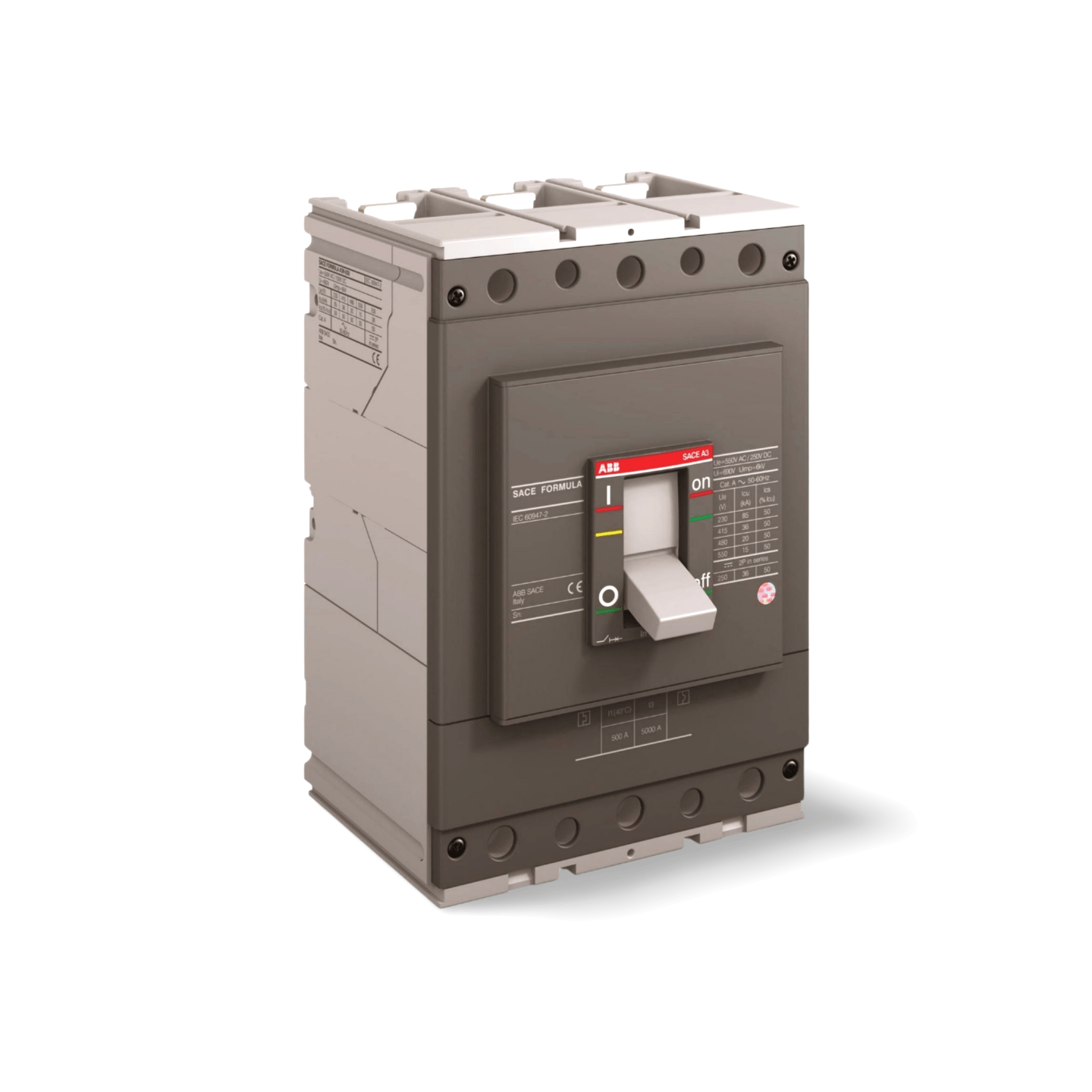 Interruptor termomagnético ABB FORMULA A3N 320 | 3P Fijo 320A 36kA 415V - LHGREEN