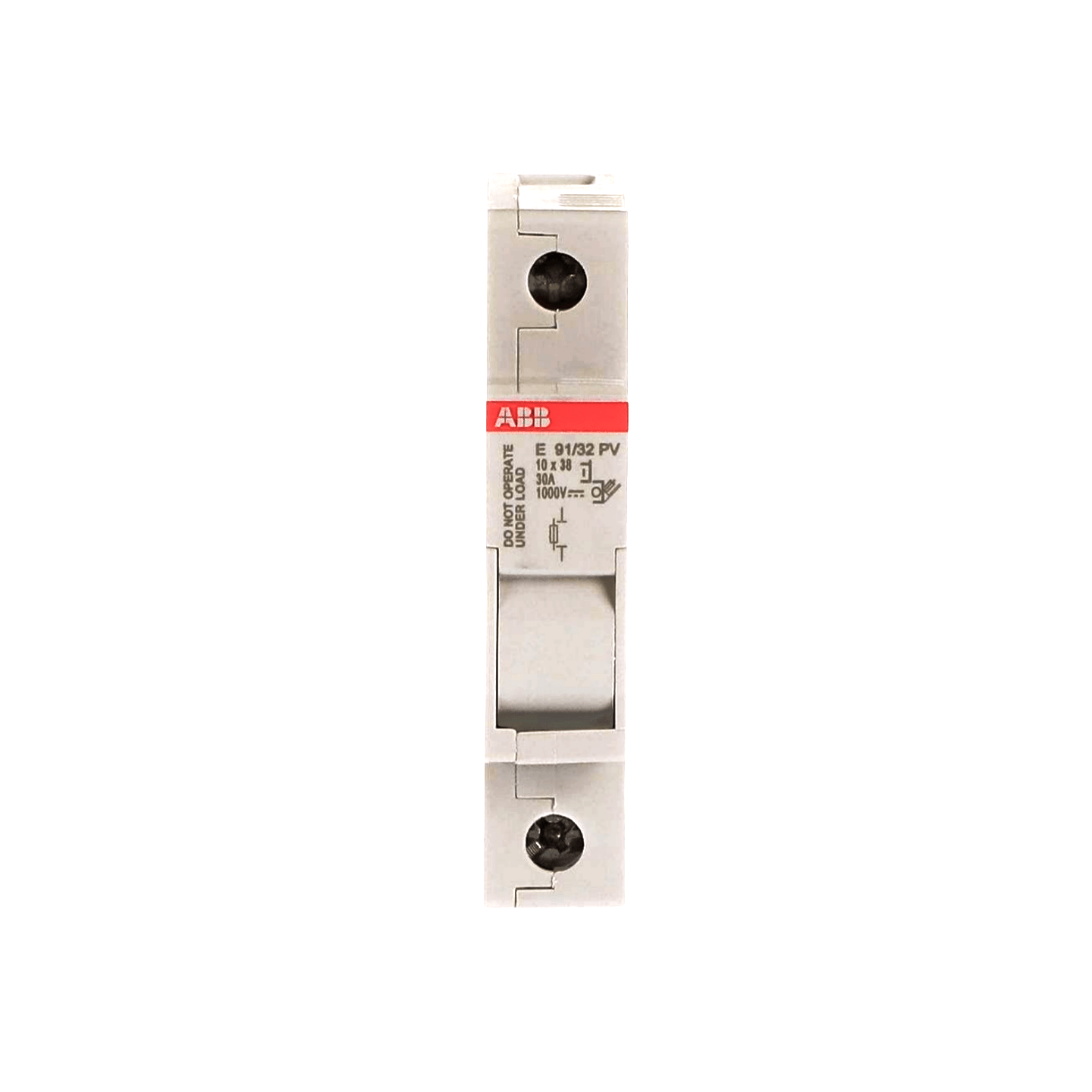 Portafusible ABB E 91/32 PV 1 Polo 10x38mm | 1000V para Carril DIN - LHGREEN