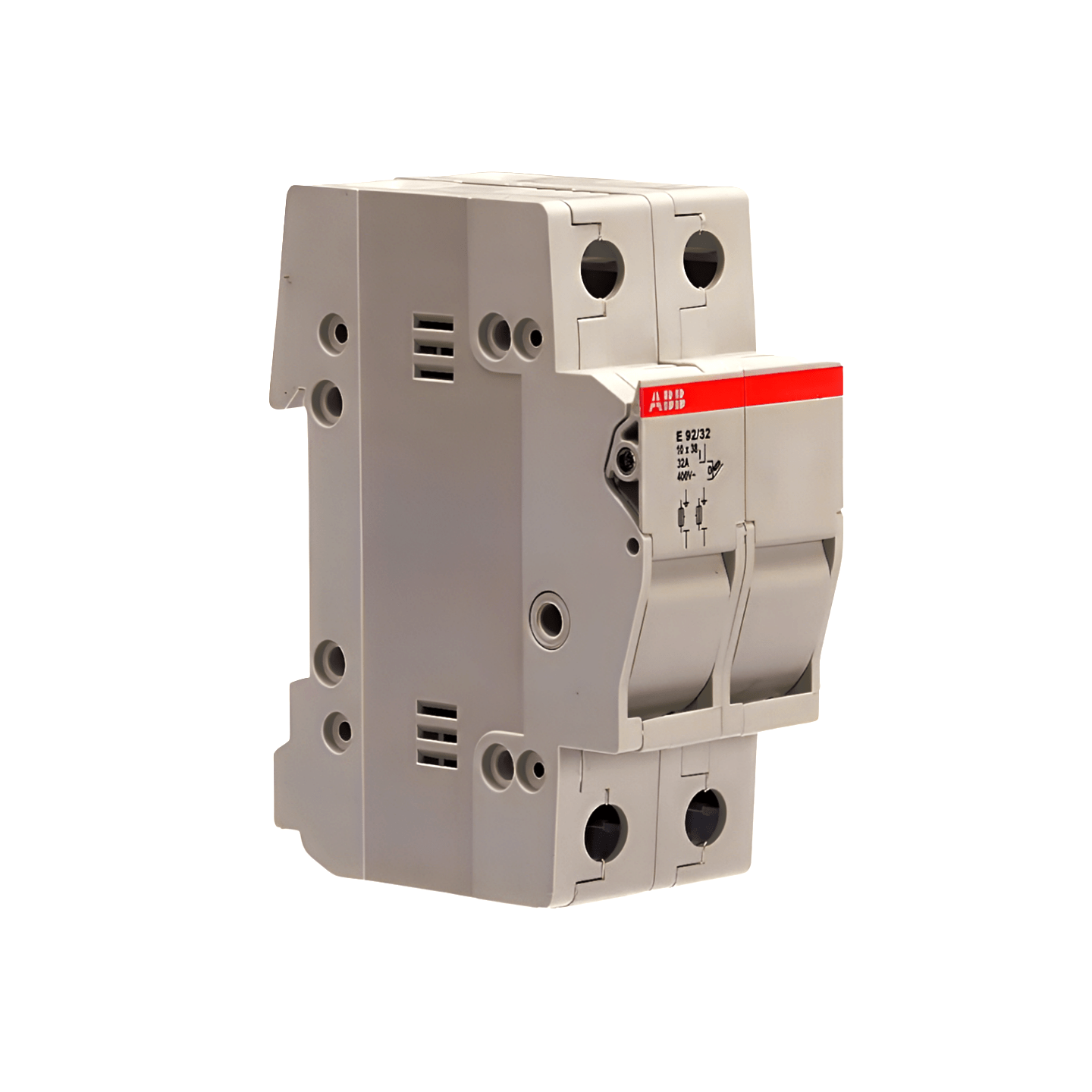 Portafusible ABB E 92/32 PV 2 Polos 10x38mm | 1000V para Carril DIN - LHGREEN