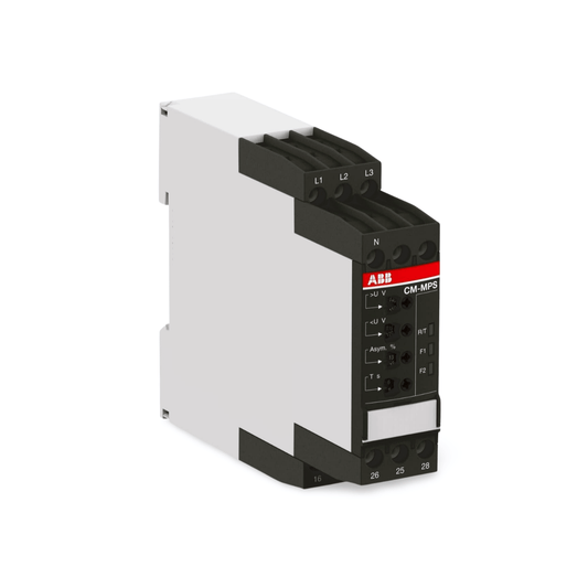 Relé Trifásico ABB CM-MPS.31P | 160–300 VAC, 2 CO, Retardo 30 s